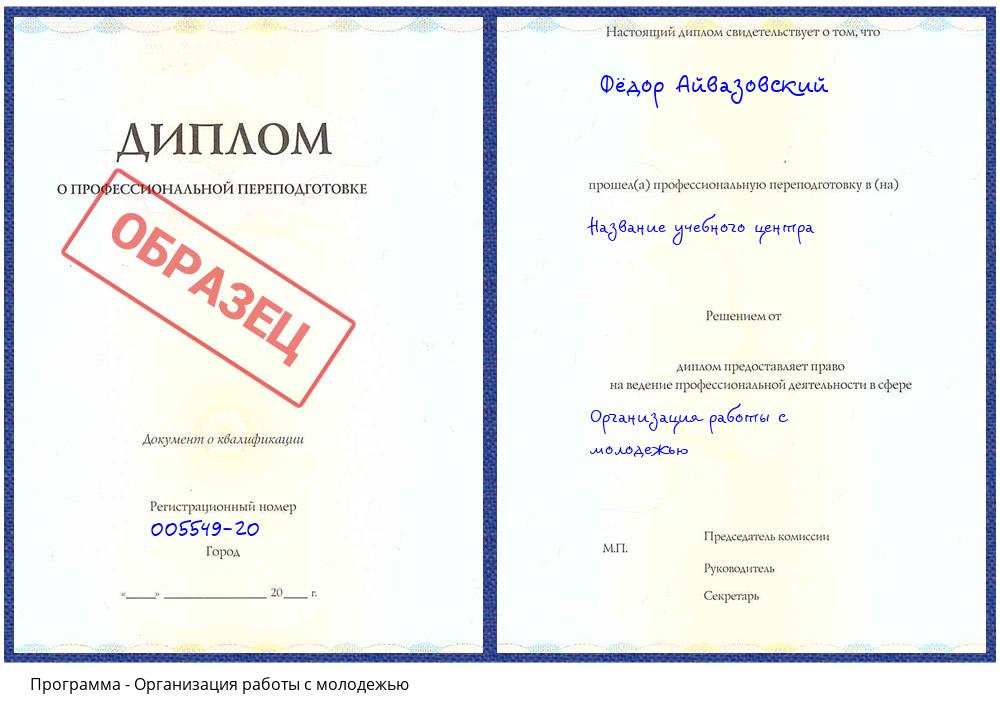 Организация работы с молодежью Ялта